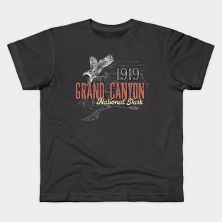 Grand Canyon National Park Arizona AZ Vintage Eagle Kids T-Shirt